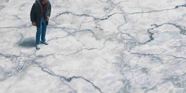 孤独に佇む男性の画像