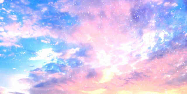鮮やかにきらめく空の画像